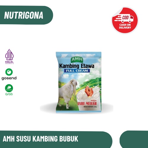 

Susu Kambing Bubuk Etawa AMH Full Cream Orginal Vanilla Jahe Merah Isi 10 Sachet