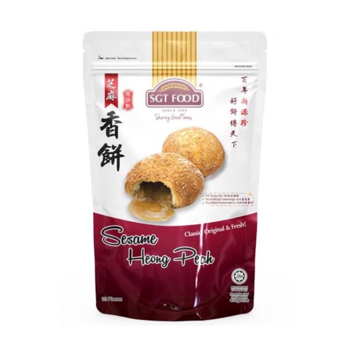 

SGT FOOD SESAME HEONG PEAH ISI 10 PER PACK IMPORT SINGAPORE KUE KERING