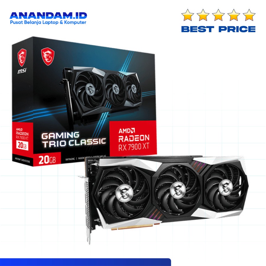 VGA MSI Radeon RX 7900 XT GAMING TRIO CLASSIC 20GB GDDR6