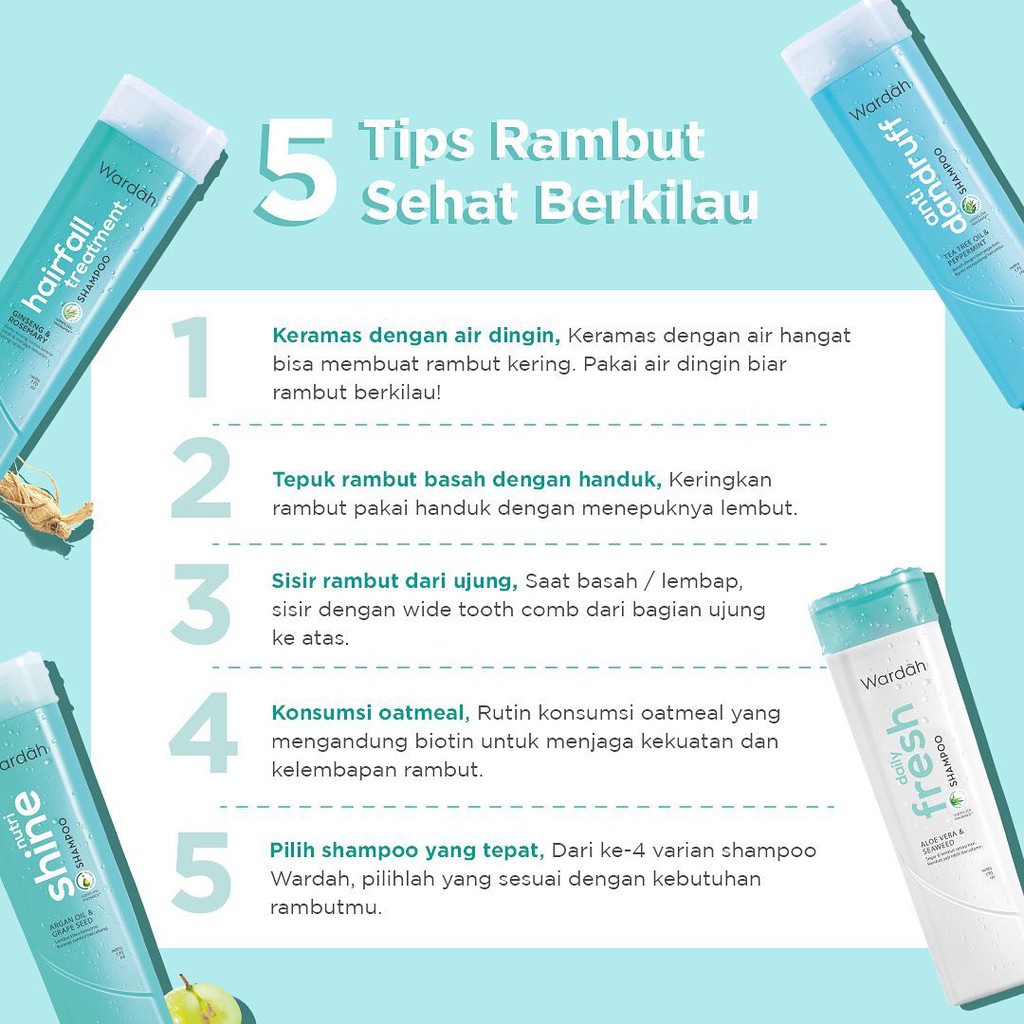 Wardah Hairfall Series | Treatment Shampoo | Treatment Conditioner | Anti Dandruff Shampoo | Nutri Shine Shampoo