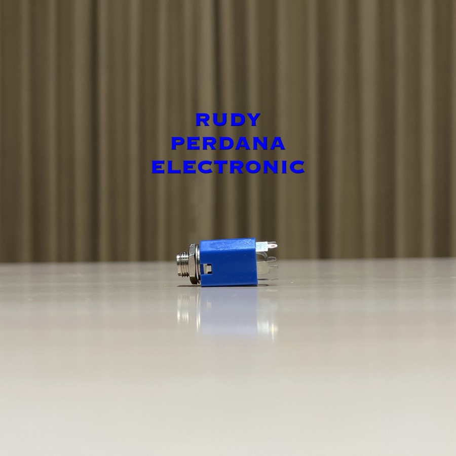 SOCKET SOKET AKAI 6.5 MM STEREO 5P 5 PIN PANEL BODI SEGI KOTAK BIRU