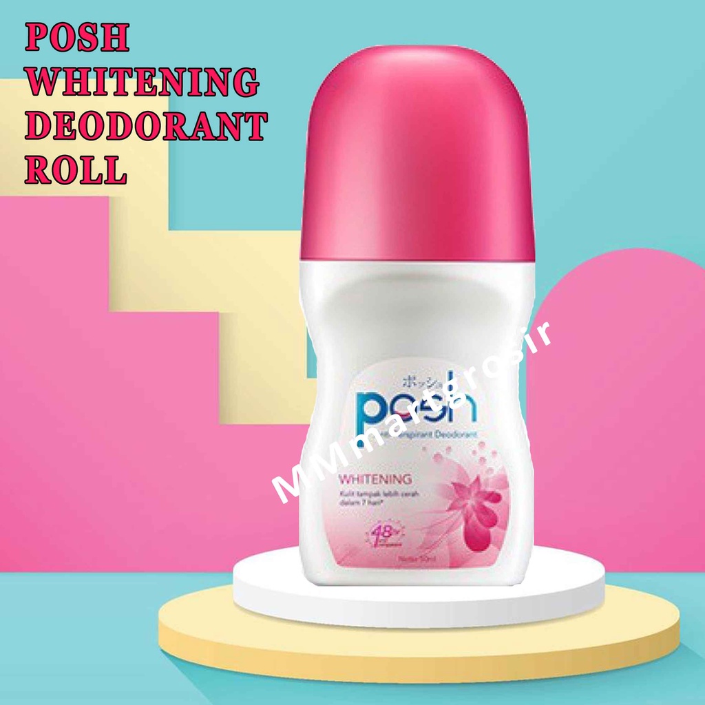 Posh Deodorant / Deodorant Roll On / Whitening / 50ml