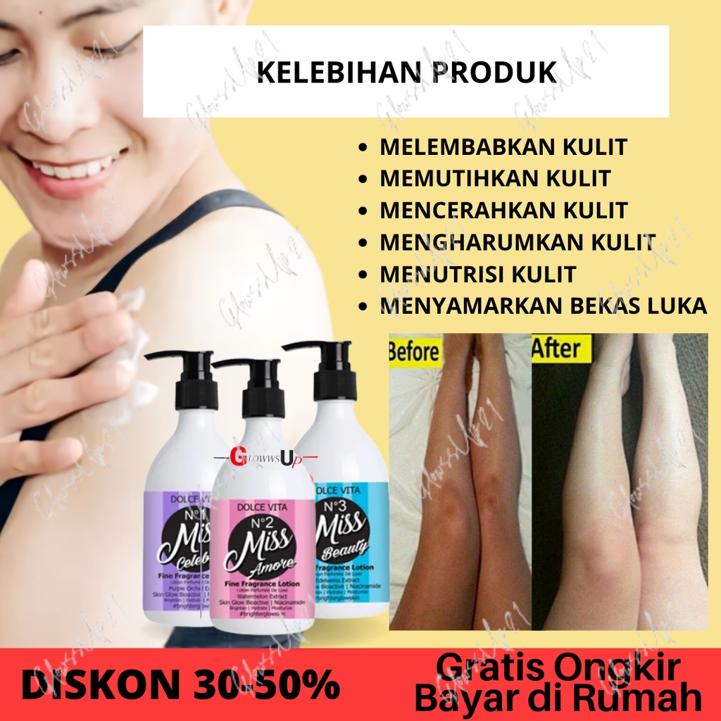 DOLCE VITA FINE FRAGRANCE LOTION 300ML BPOM - LOTION DOLCE VITA - NO.1