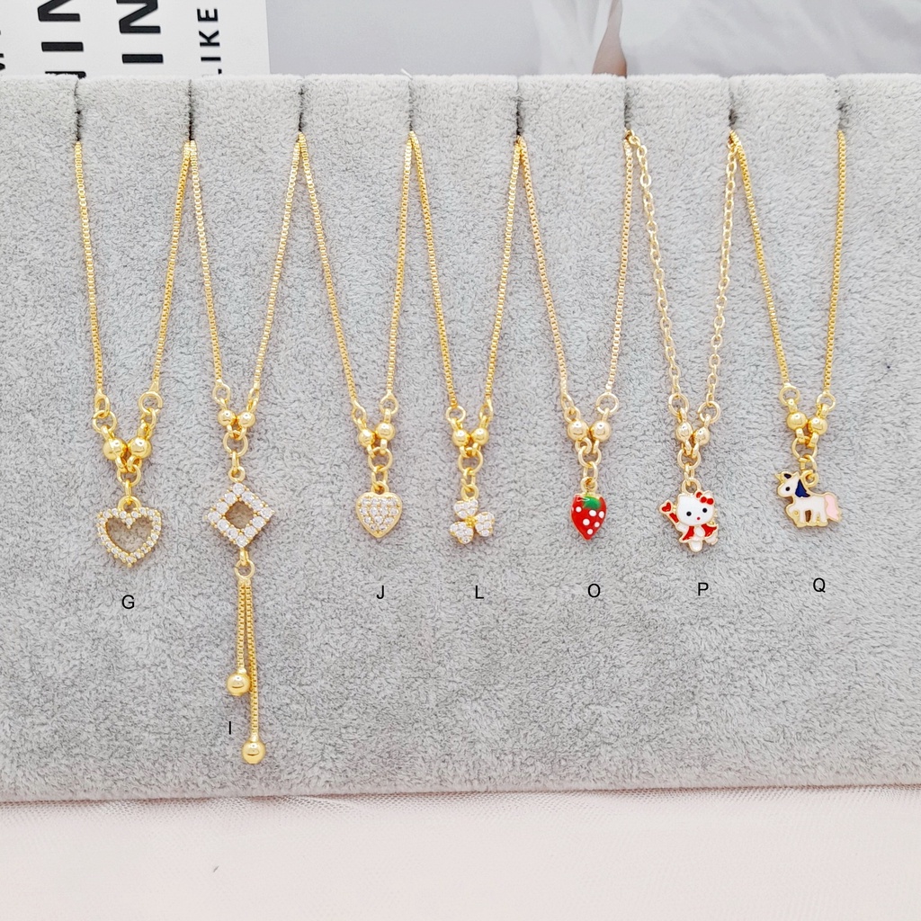 Kalung Anak Cewek Xuping Love Lapis Emas - BN144