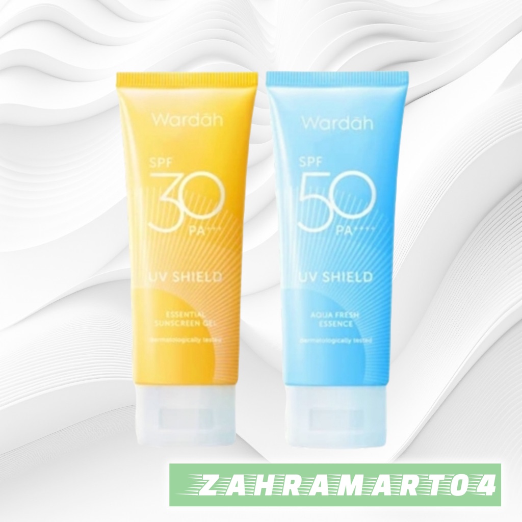 Wardah UV Shield Essential Sunscreen Gel SPF 30 &amp; Sunscreen Hidrating SPF 50