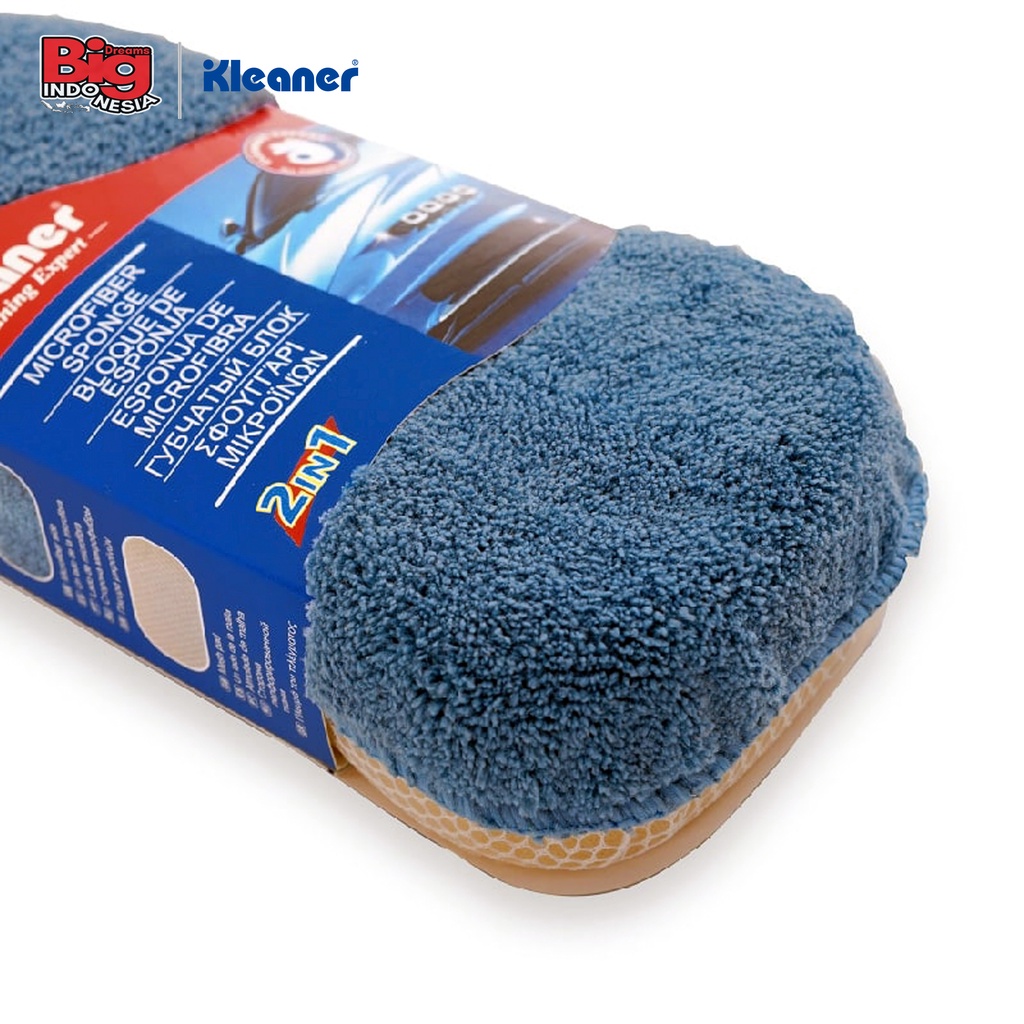 Spons Pembersih Cuci Mobil 1 Pcs Microfiber Sponge Serbaguna Kleaner GSW003