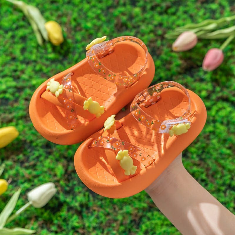 SH2245 Bisa COD Sepatu sendal anak jelly transparan sol tinggi bunga permen candie floweri cute lucu / Sendal Anak Perempuan  / Sepatu Sandal Selop Anak Perempuan/Sandal Anak Perempuan Bahan Karet Model Lucu size 14 - 19 untuk anak 1 sd 6 tahun