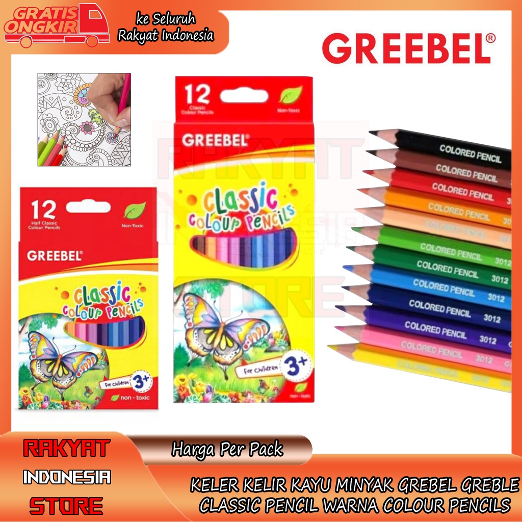 

Colour Pencil Classsic Pensil Warna Greebel 12 Warna Warni Menggambar Melukis Panjang Pendek Anak Sekolahan Sekolah Tk Sd Bimbel Atk Perlengkapan Buku Gambar Oil Terang Tajam Pentas Seni Kantor Kerja Awet Anti Patah Joyko Faber Castle HBI Crayon