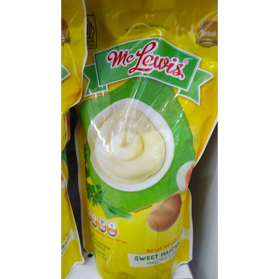 

Mayonaise manis Mc Lewis 1 Kg kemasan pouch, Spaghetti Setani 1 Kg per pack