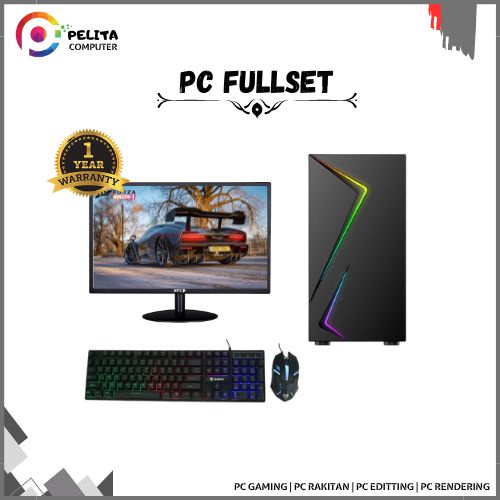 pc core i7 3770 vga gt 1030 monitor 24in Fulset