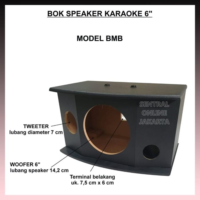 BOX SPEAKER 6 inch MODEL BMB BOX KOSONG MODEL BMB 6in MDF Ram besi