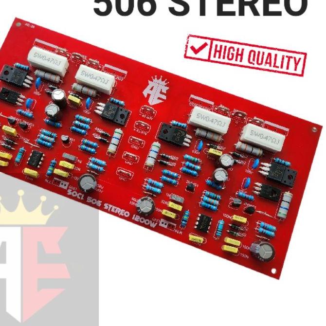 ☚ Kit Driver Power Amplifier SOCL 506 Stereo 1200W AE-38 ➯