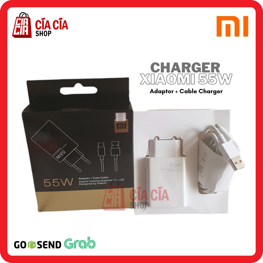 Charger Xiaomi 55W USB Type C Turbo Charge Mi11 Mi 11T Pro Charger Gan zTech Xiaomi 55 Watt