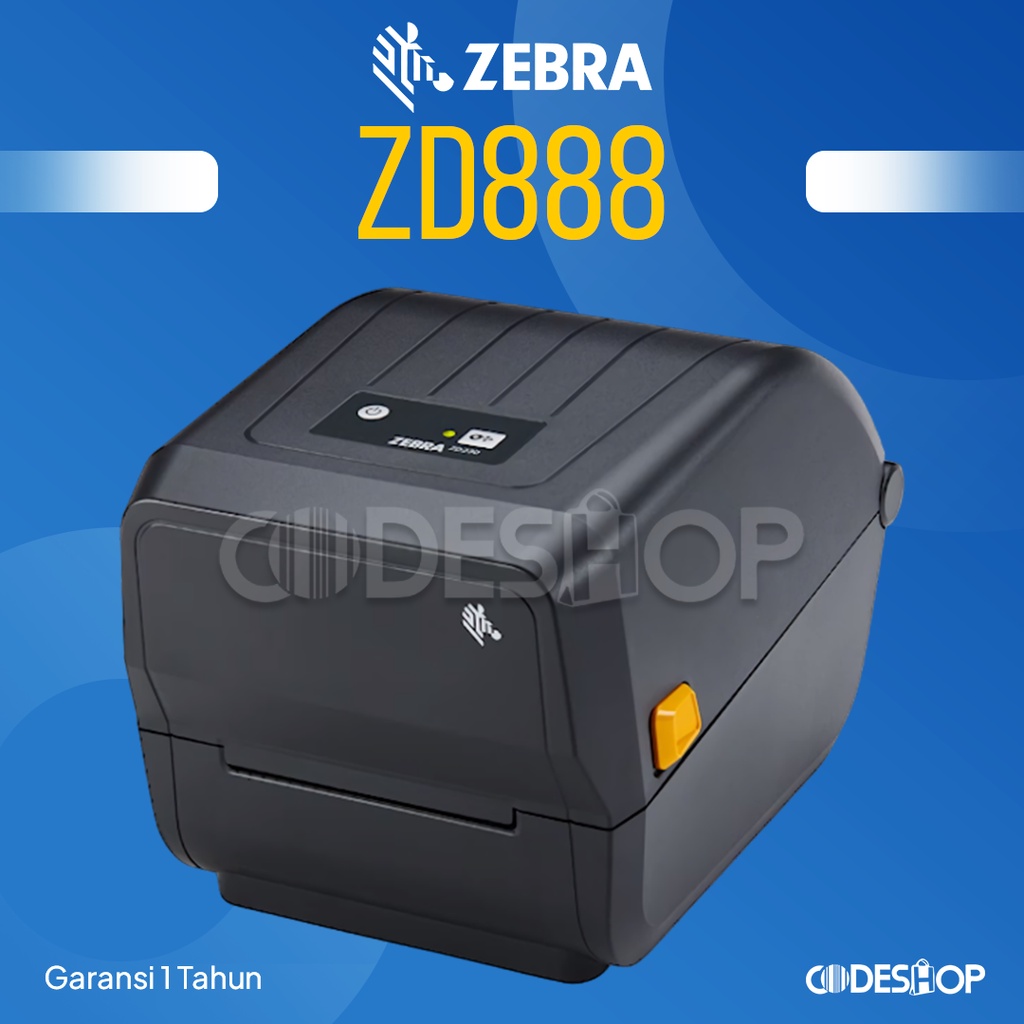 Printer Barcode ZEBRA ZD 888 Cetak Label Produk 2D 203 DPI | ZD888