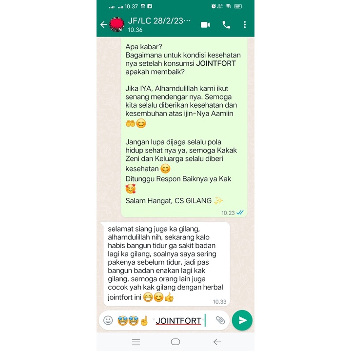 JOINTFORT Kaplet Obat Asam Urat Herbal Saraf Kejepit Pegal Linu Dan Nyeri Sendi Ampuh