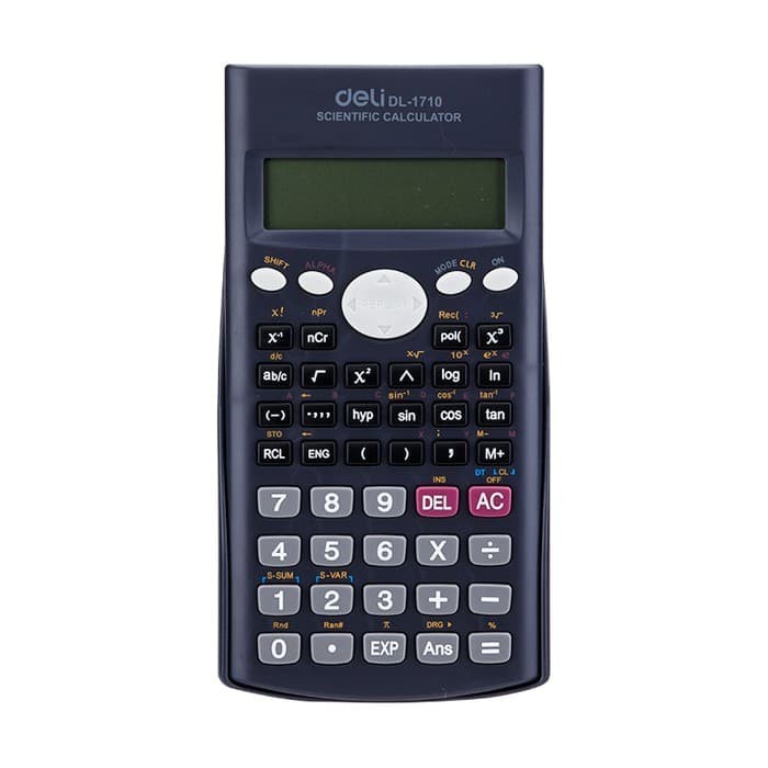 

Kalkulator Ilmiah DELI 1710 - Calculator Scientific / Sekolah Kuliah