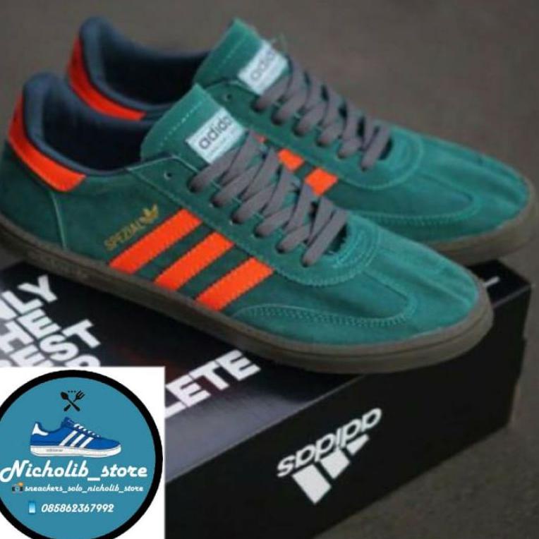 NEW STOCK Sepatu adidas spezial hijau oren | sneaker adidas | adidas spezial | Sneaker adidas spezia