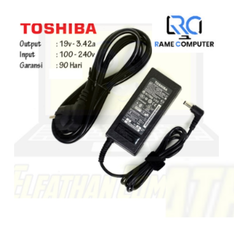 Charger Casan Adaptor Laptop TOSHIBA 19V- 3,42A L735 L740 L745 C600 L645 L635