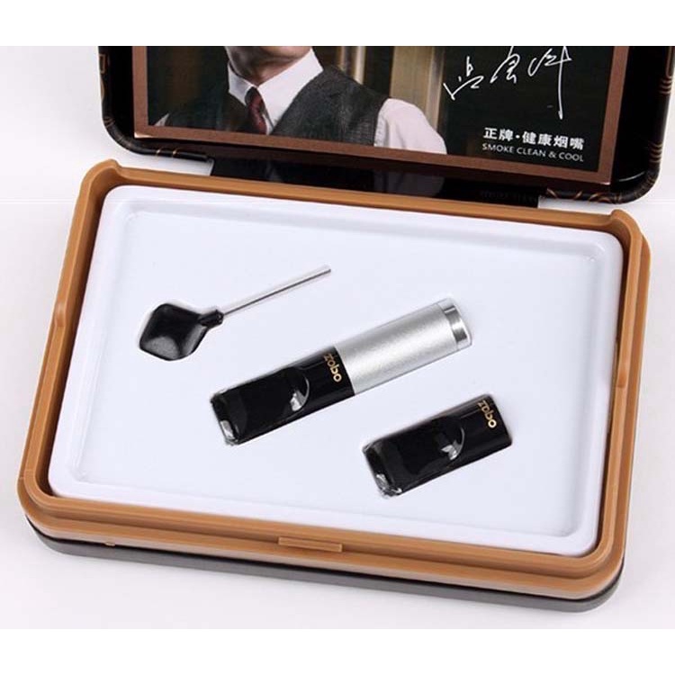 ORIGINAL ZOBO ZOBON ZB057 PIPA FILTER SARINGAN ASAP PERMANEN TANPA KARET BISA SEMUA UKURAN SET DENGAN BOX