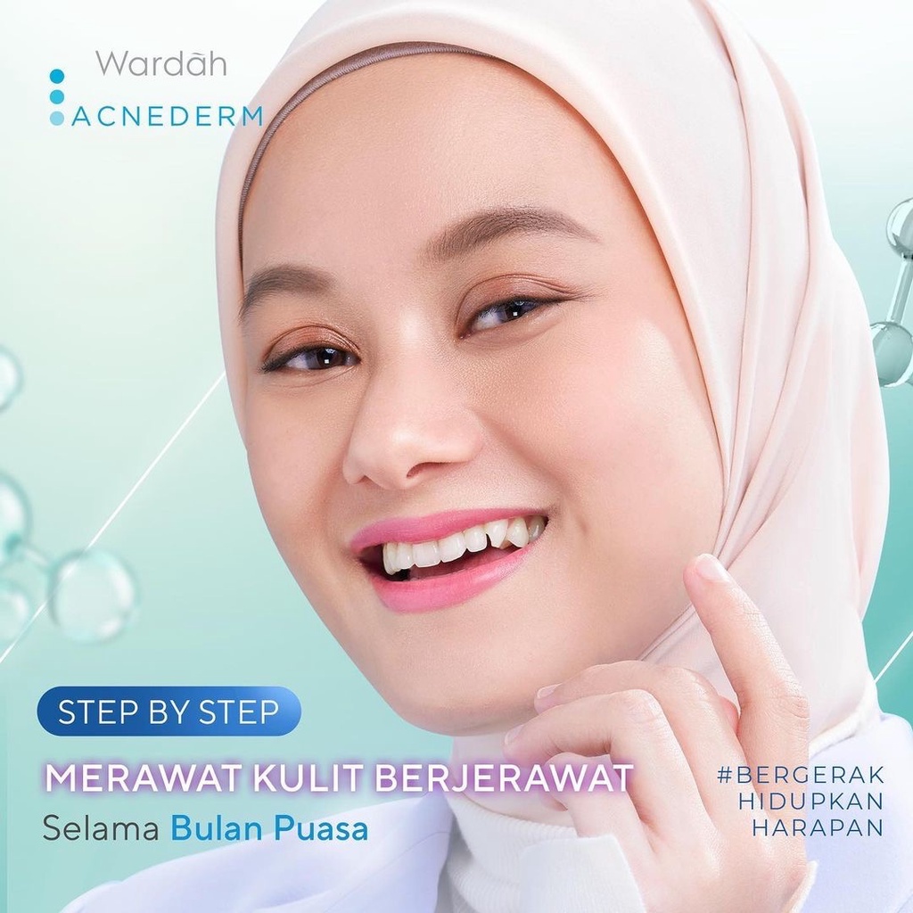 WARDAH Acnederm Face Powder Indonesia / Bedak Tabur Wajah 20g / Derma Control Actives With Salicylic Acid + Soybean Extract / Mencerahkan Sekaligus Menyerap Minyak Berlebih / Skincare Care Series / Cleanser Toner Serum Day Night Moisturizer Acne Spot Gel