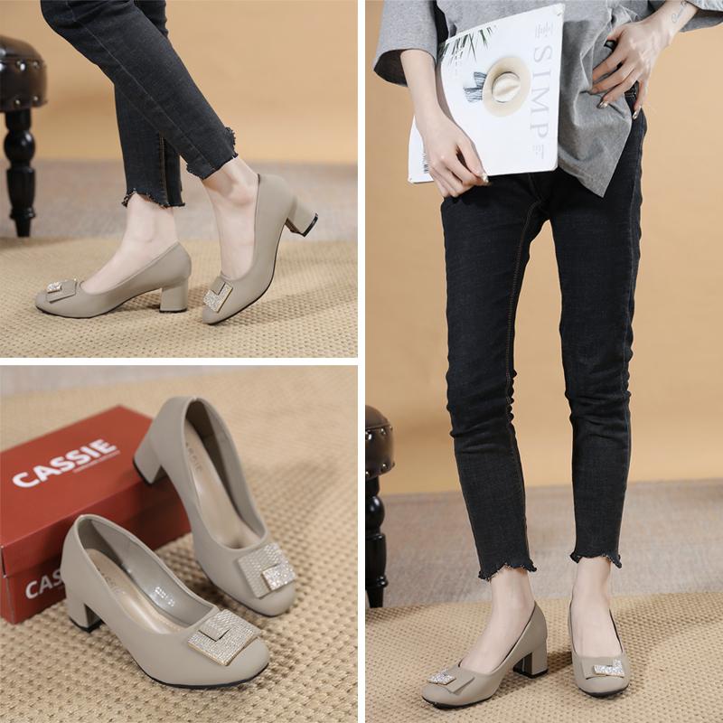 GSW Sepatu kerja wanita hak tahu heels chuncky ( C2021 ) heels wanita import