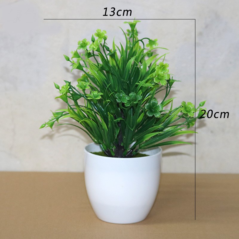 FYGALERY PT45 Pot Tanaman Hias Bunga Hias Plastik Ornamen Pot Bongsai Artificial Flower Decoration