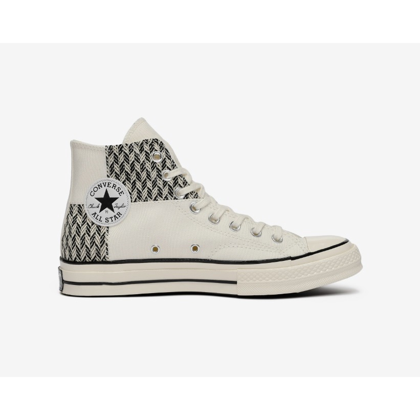 Converse Chuck 70 70s Houndstooth Herringbone Patchwork Vintage Egret