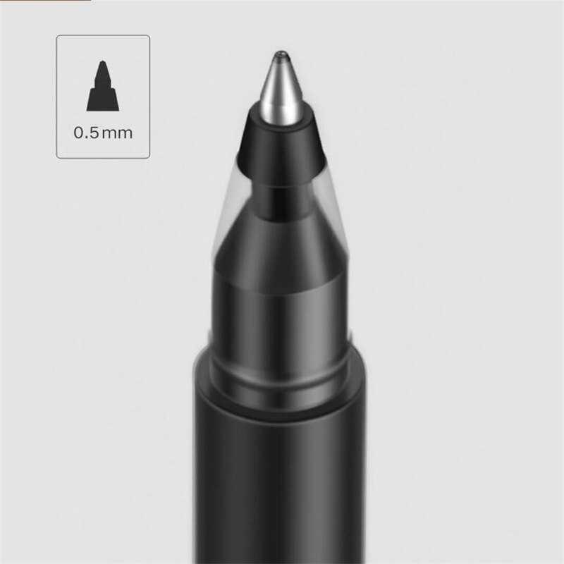 Jumbo Gel Ink Pen Pena Cair Pulpen 0.5mm 10 PCS - MJZXB02WC - Black