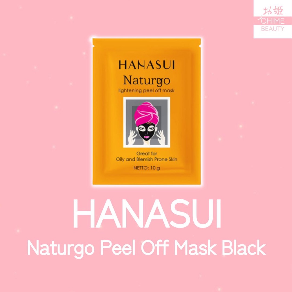 Jual Hanasui Naturgo Peel Off Mask Black Sachet Shopee Indonesia