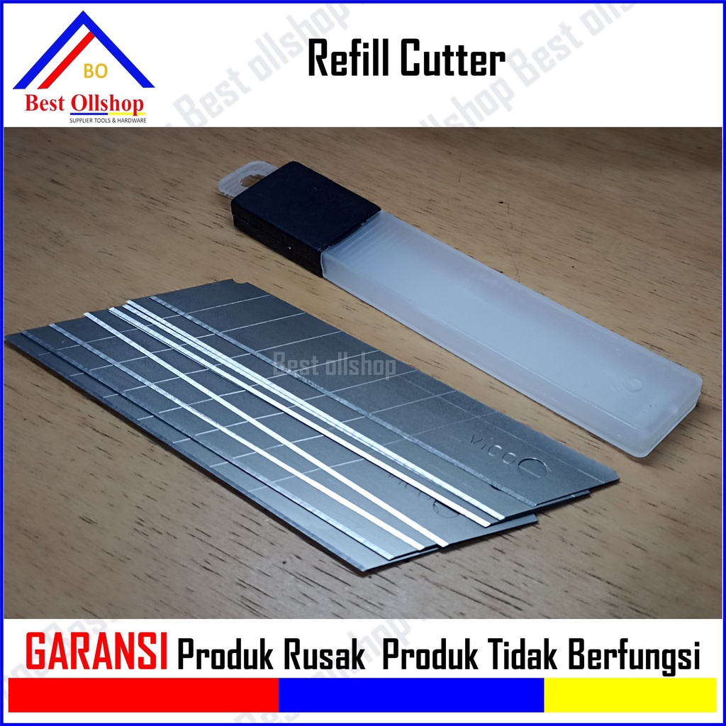 Isi Cutter Besar Refill isi Pisau Cuter Kater Karter Besar / Refill Pisau Cutter Besar Isi 10 Pcs