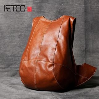 Tas Ransel Pria Kulit Asli tas bahu - Selempang - Waistbag / Tas Pria Kulit Asli GARUT