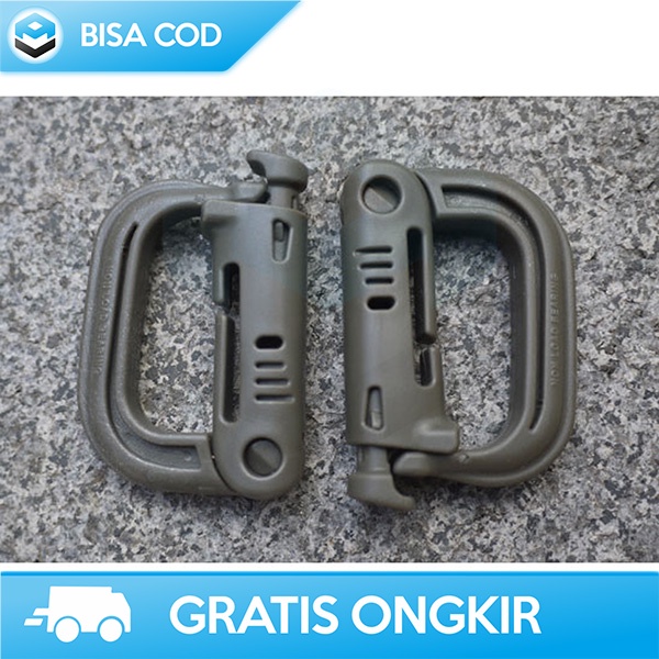 KARABINER PLASTIK MULTIFUNGSI DENGAN SISTEM QUICKDRAW PENGAIT D RING