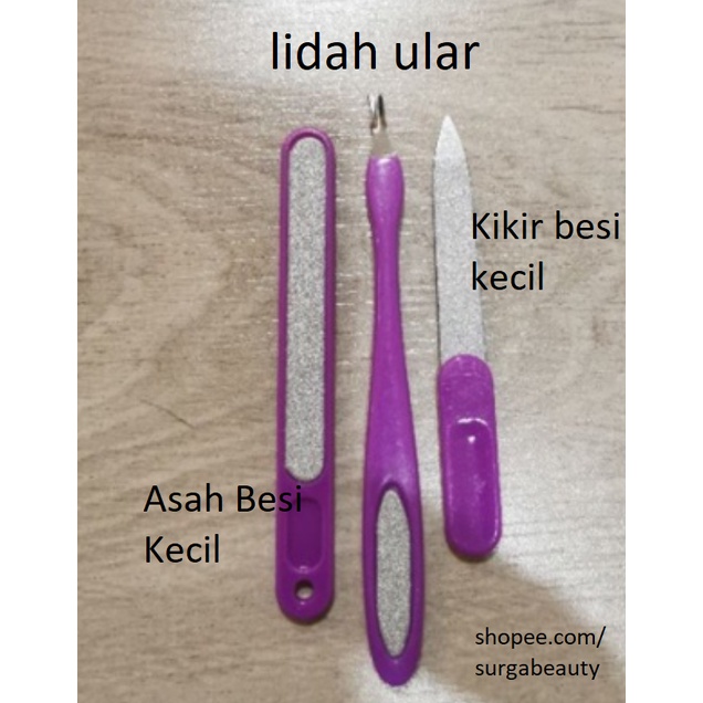 2in1 Lidah Ular - 2in1 Nail Trimmer / 2 in 1 Lidah Ular-Alat Menipedi set Menicure Alat manicure ped