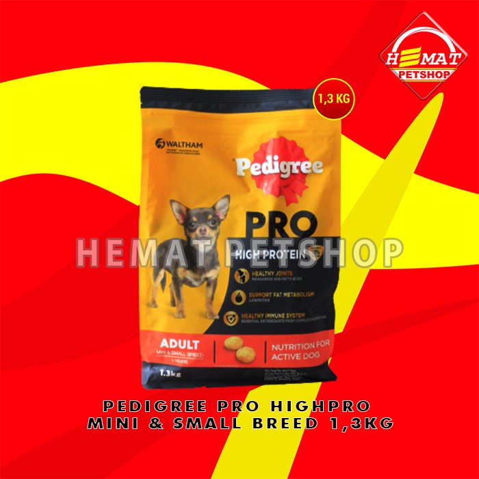 Makanan Anjing Pedigree Small Mini Breed Dog Food 1.3 KG