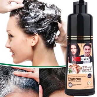 Shampo Cultusia Hitam Menyamarkan Uban Dengan Ekstrak Jahe & Minyak Zaitun