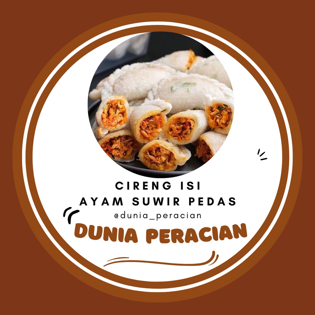 

Cireng Isi Ayam Suwir Pedas / Bakso Sapi Pedas / Keju Anchor Kualitas Premium