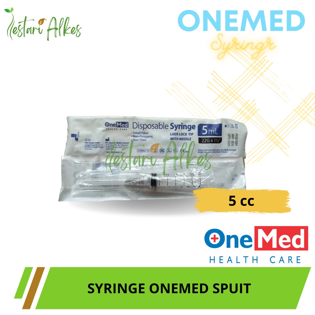 Spuit 5cc / Syringe 5cc Onemed Original