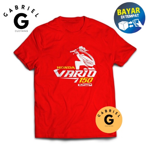 Baju Kaos Pria Motor New Honda Vario 150 ESP 2018 / Kaos Untuk Pria Dan Wanita -1158