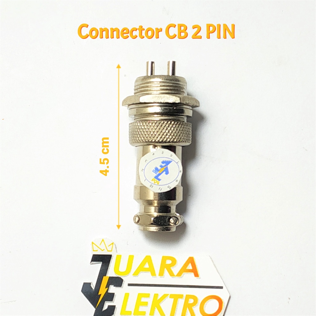 CONNECTOR CB 2 PIN | Jack Konektor CB 2 PIN Besi