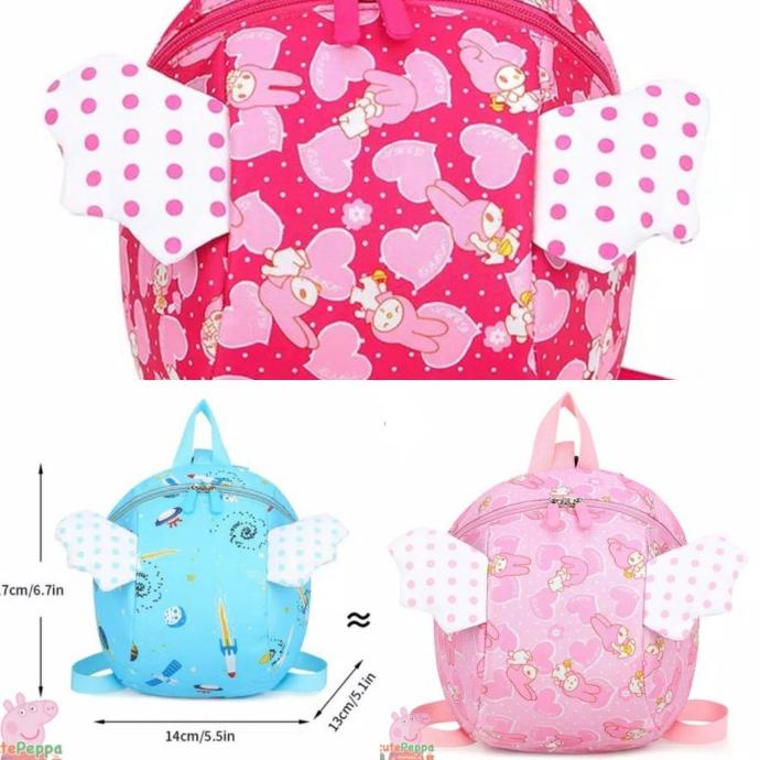 Tas Ransel tali pengaman anak my melody sayap import / tas my melody
