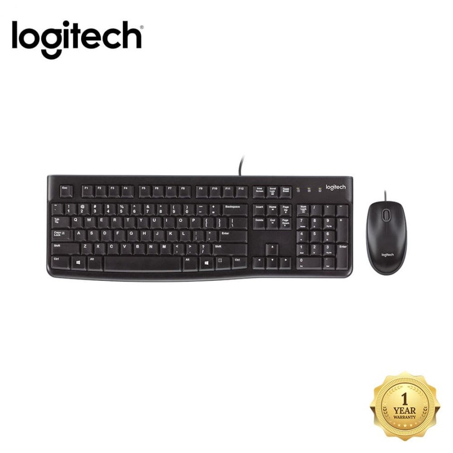 Logitech MK120 Combo Keyboard USB K120 + Mouse USB M90 original