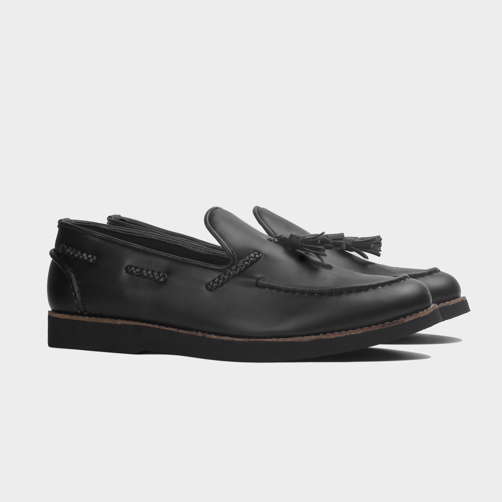 Xcloud x Satmata Sepatu SlipOn Casual Pria Shankara Black