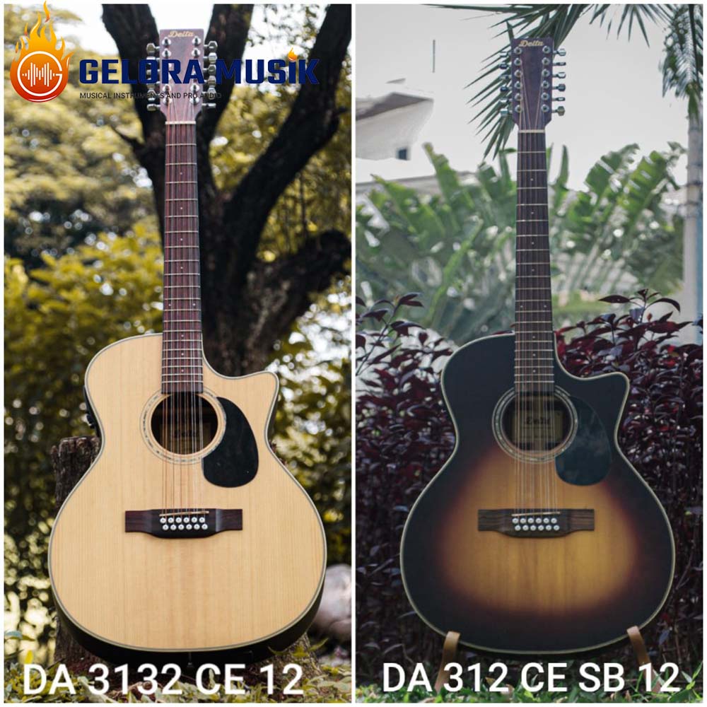 Gitar Akustik Elektrik Delta DA312CE 12