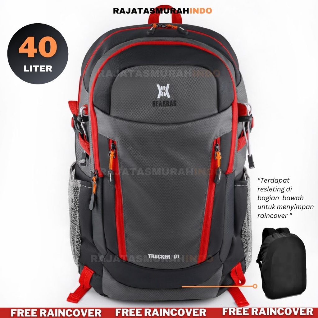 RTM - GEAR BAG 13155 TRUCKER RANSEL OUTDOOR 40 LITER - RANSEL PRIA - LAPTOP BACKPACK