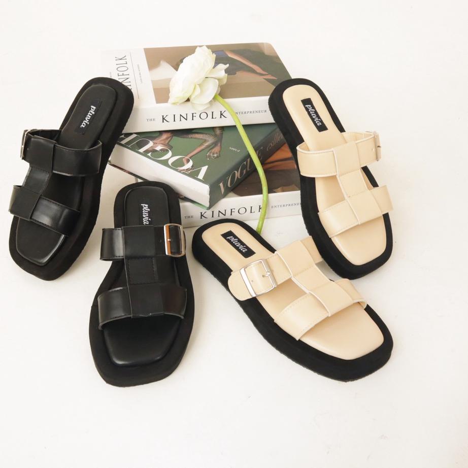 ✨SHOPEE MALL✨ Pluvia KONNA Sandal Tali Wanita Platform Sandal 