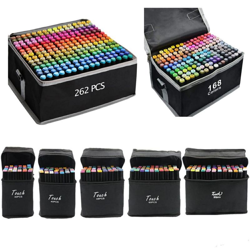 

Trystan. Touch five 24 36 48 60 80 pc art marker sketsa spidol.