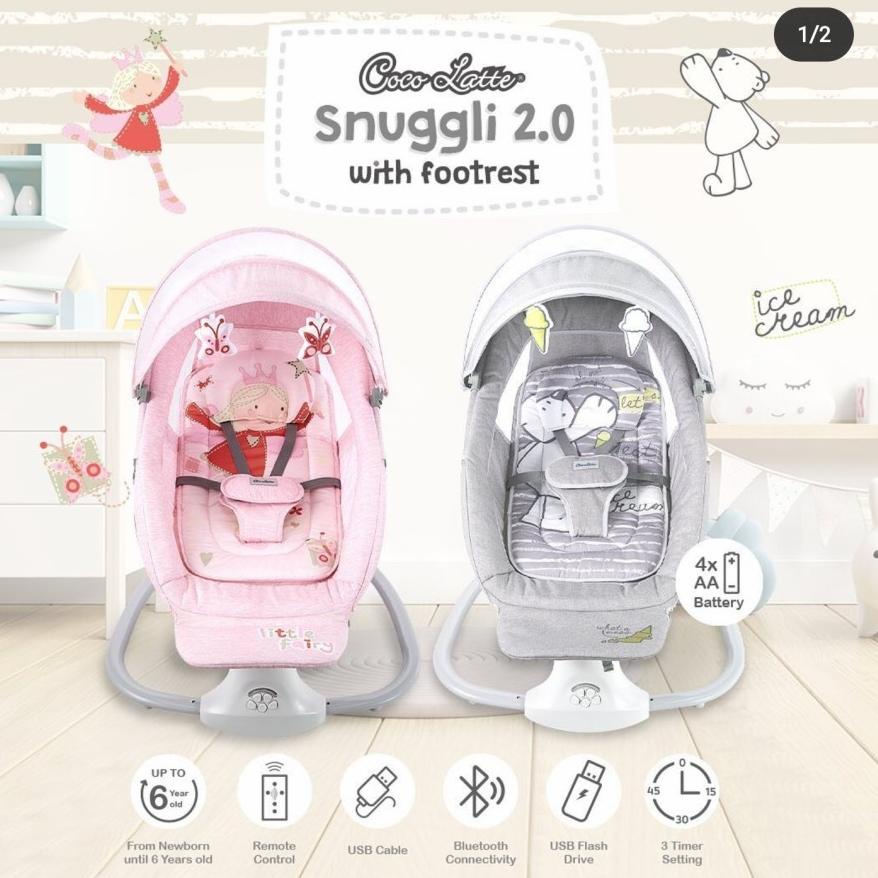 MURAH BANGET Bouncer Cocolatte Weeler Snuggli Elektrik/ Snuggli Safari /Snuggli 2.0 /SNUGGLI 2.0 Wit