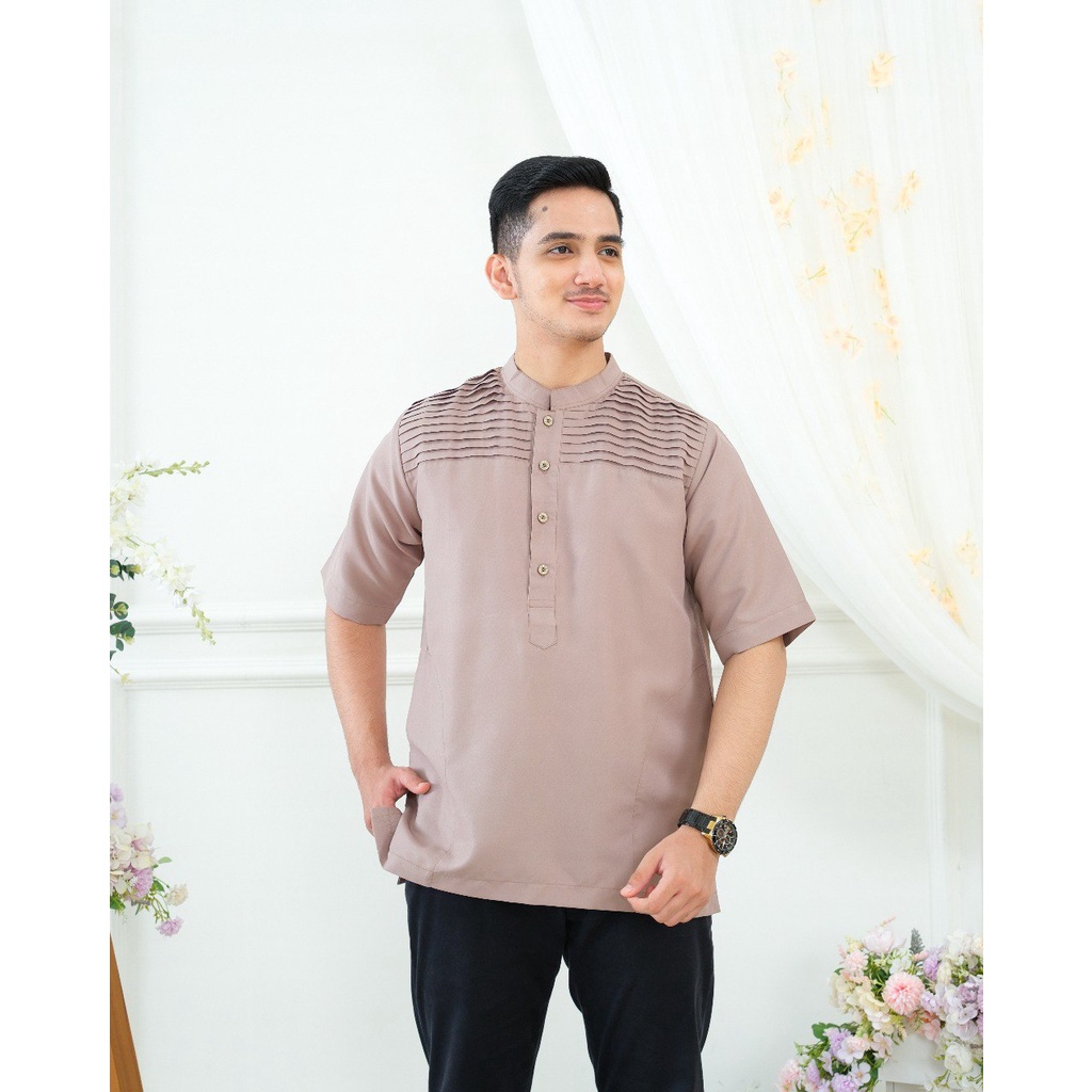 Faaz Kemko Dewasa - Kemeja Koko Dewasa Lengan Pendek Stylish by Riskirich