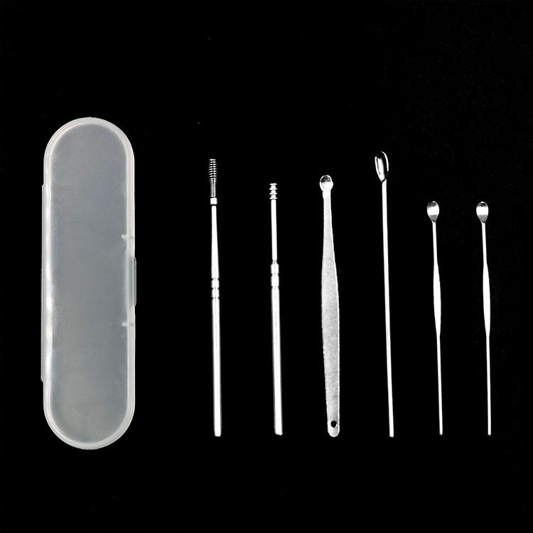GP Pembersih Telinga Korek Kuping Ear Wax Picker isi 6 Pcs Stainless Steel