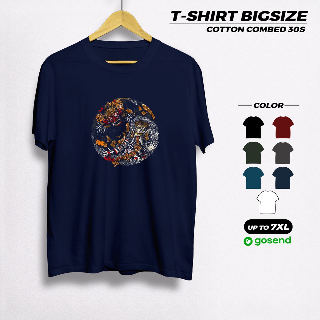 Kaos Pria Jumbo Big Size XXXL Baju Oversize Cowok 5xl Kaus Barong Distro Original
